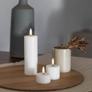 Uyuni LED Ivory Mini Pillar Candle