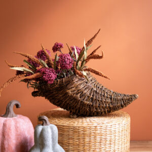 Twig and Metal Cornucopia