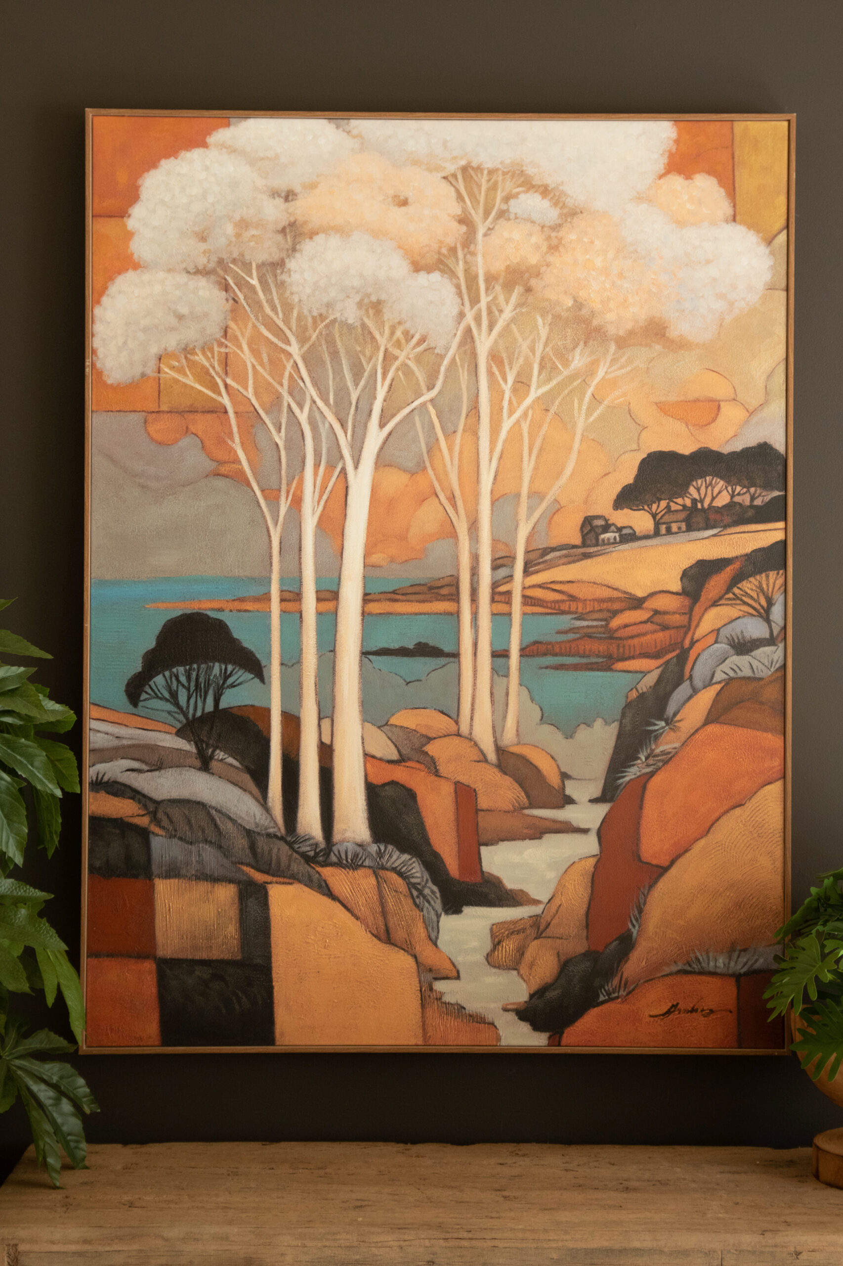 Framed Landscape Painting