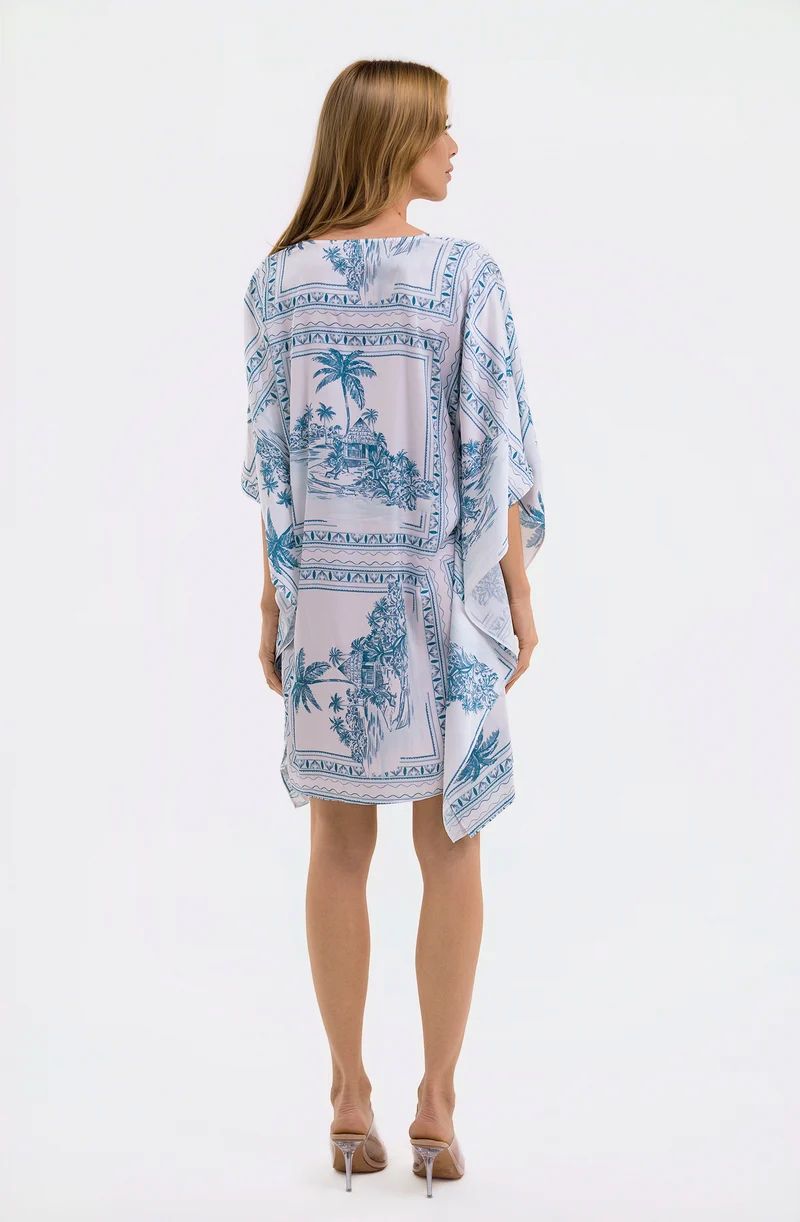 Bungalow Blue Short Caftan - Image 3