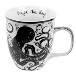 Ocotpus Black & White Boho Mug