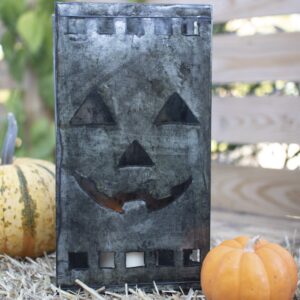 Tin Bag Jack-o-lantern Luminary