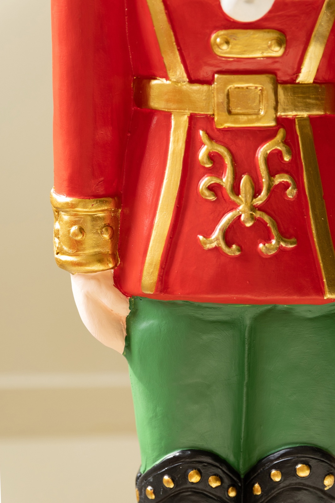 Set of Two Faux Concrete Christmas Soldiers