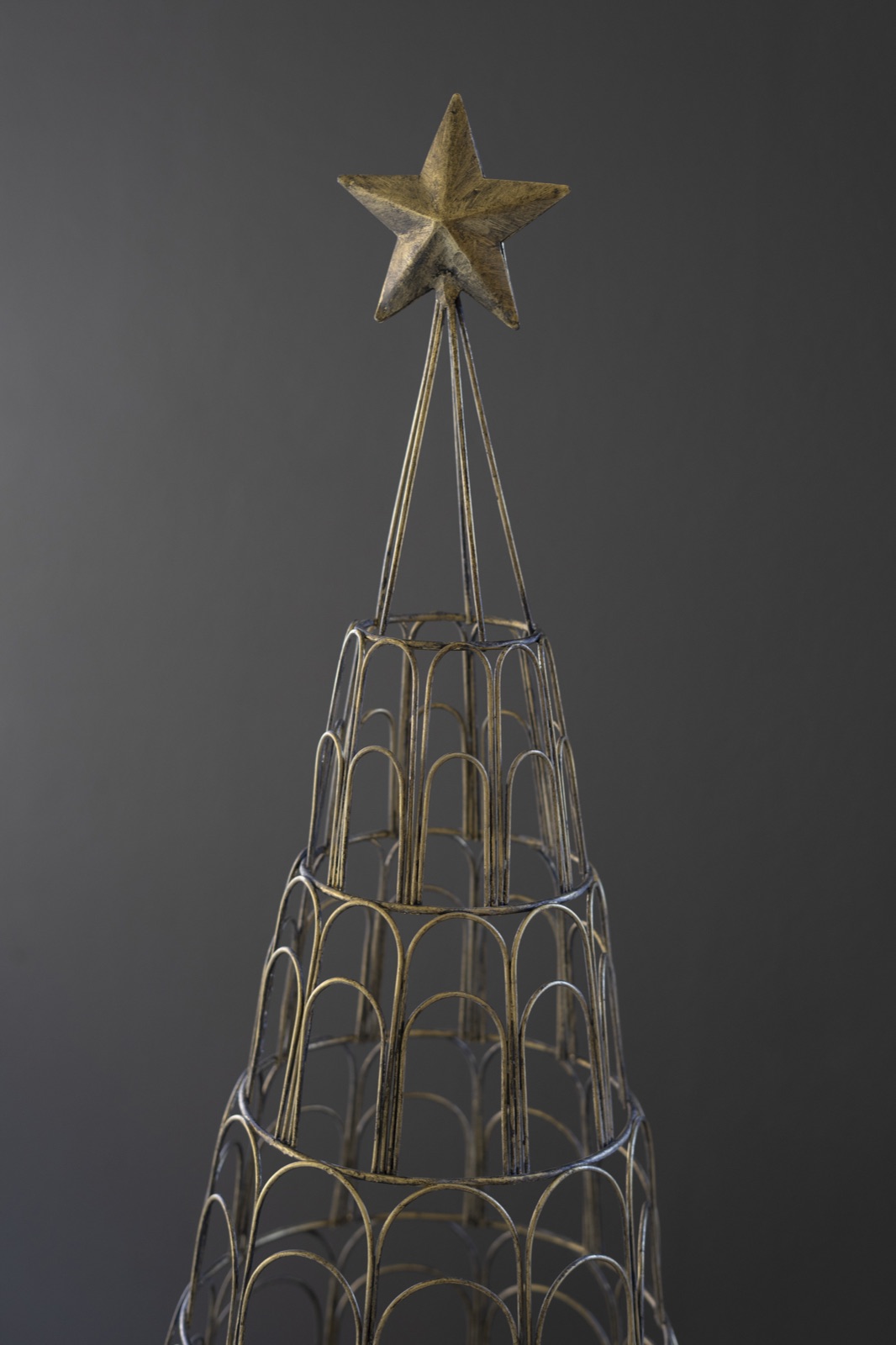 Metal Christmas Tree Card Holder