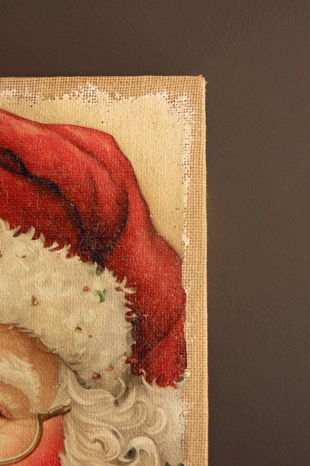 Canvas Paint Over Print Santa