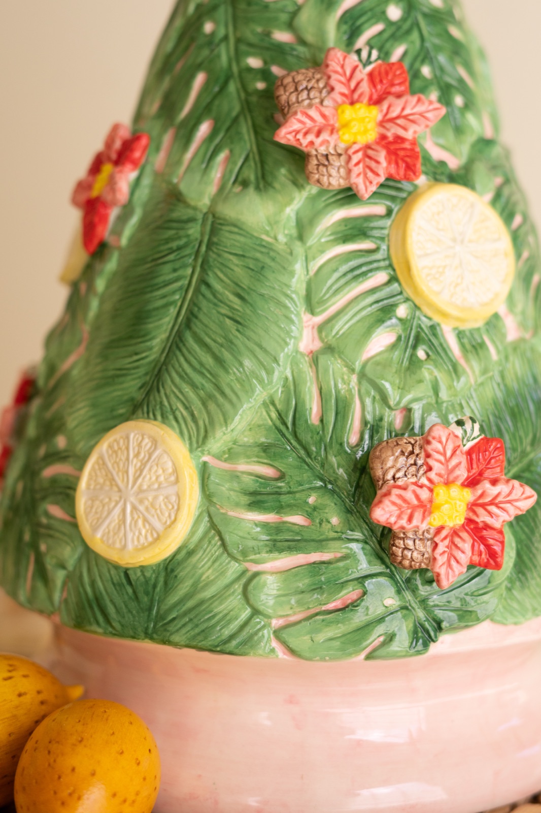 Ceramic Christmas Tree with Lemons