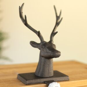 Cast Iron Deer Stocking Holder