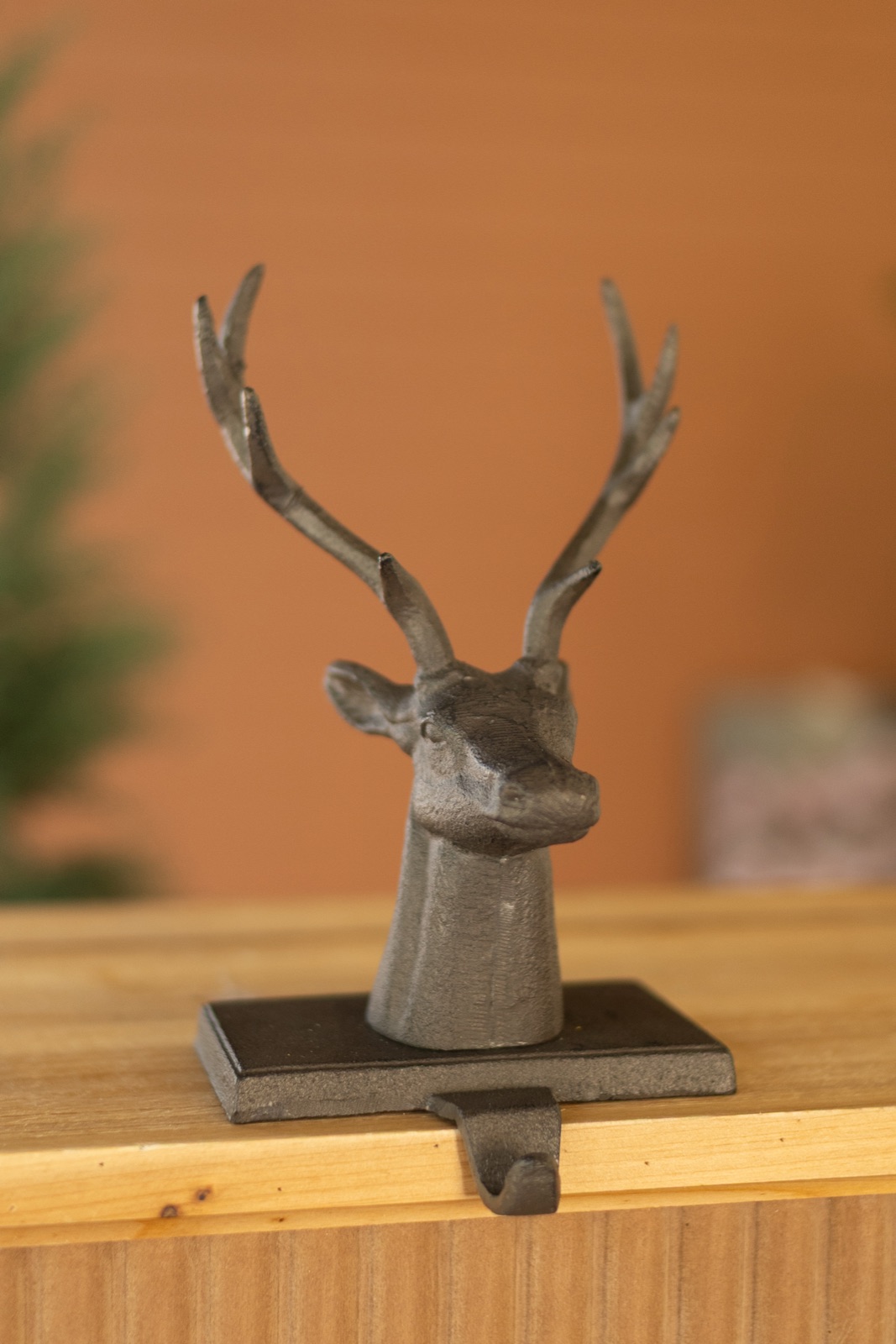 Cast Iron Deer Stocking Holder