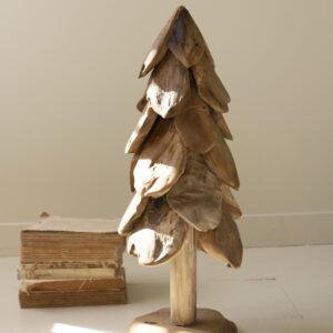 Rustic Teak Christmas Tree - Small