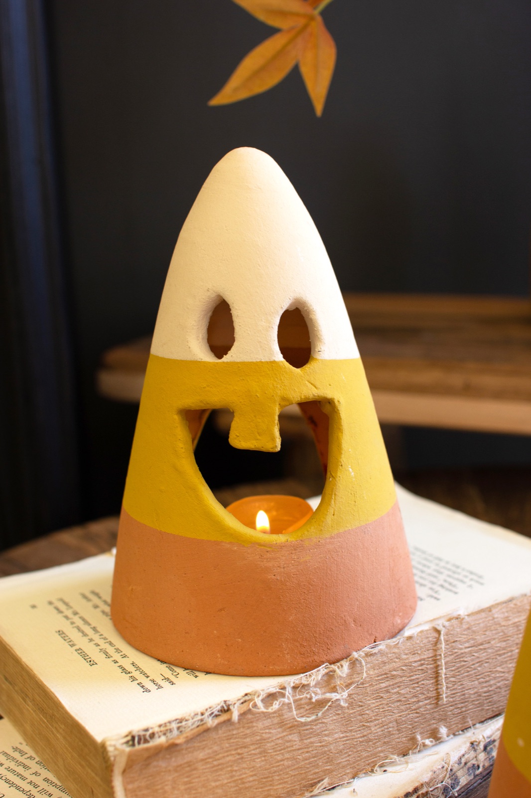Set of Two Candy Corn Lanterns