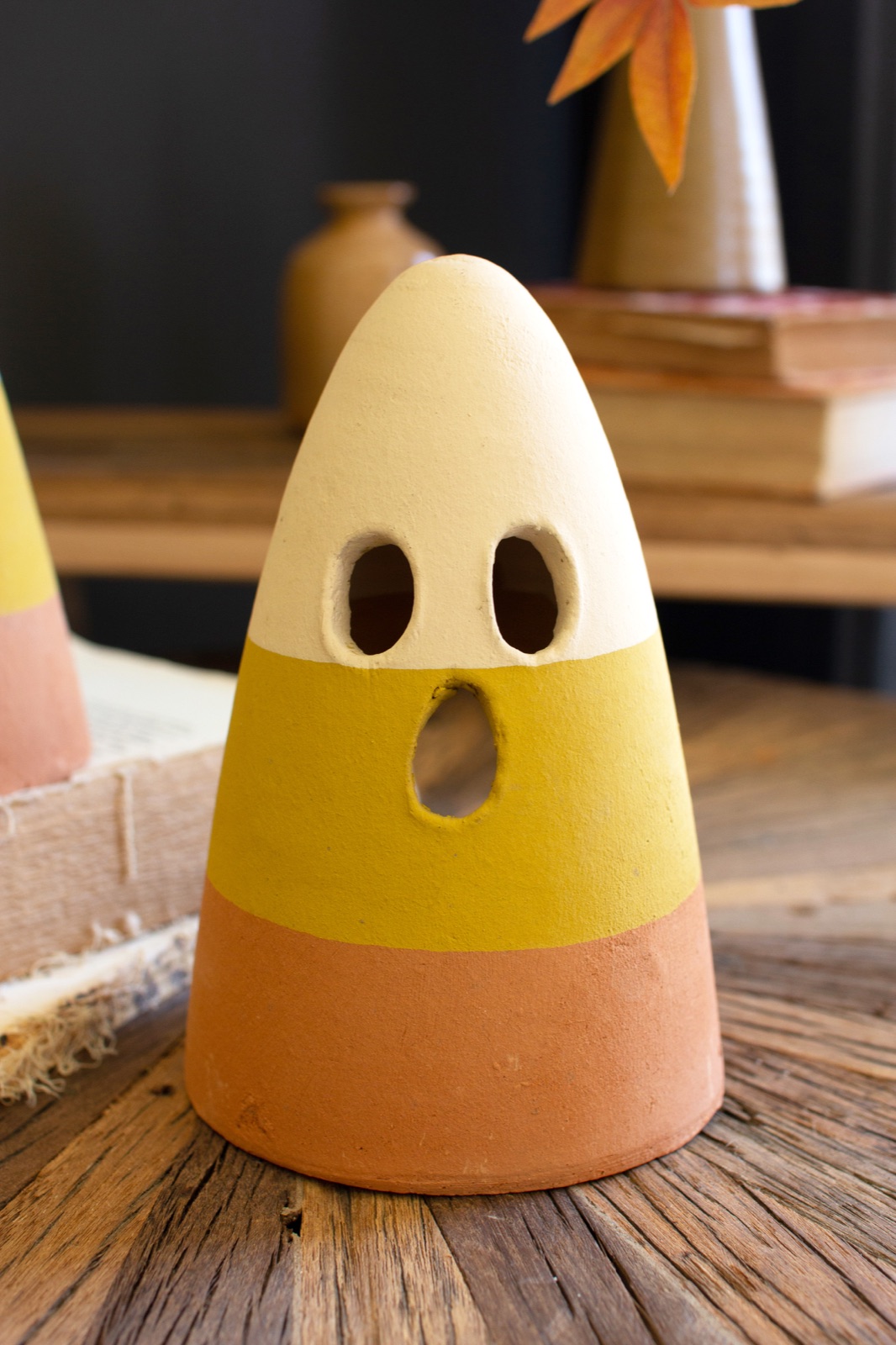 Set of Two Candy Corn Lanterns