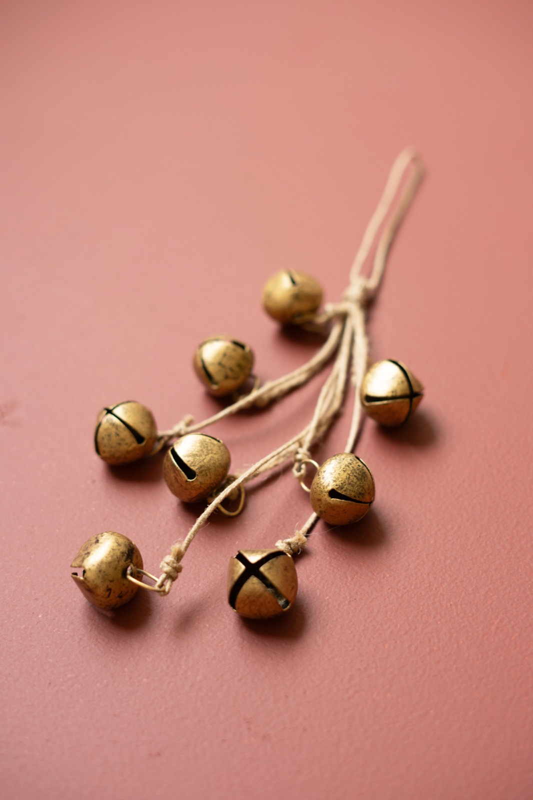 Jingle Bell Bunch on a Jute Rope (min 6)