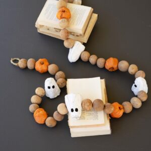 Gourd Ghost Pumpkin Garland 72inches