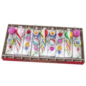 Christmas Confetti 4 in. Shape Icicles, 9 Count