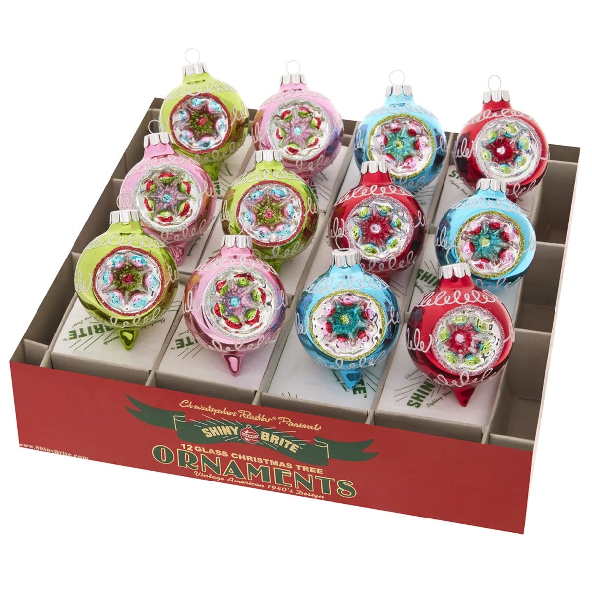 Festive Fete 1.75in. Decorated Reflector Rounds, 12 Count