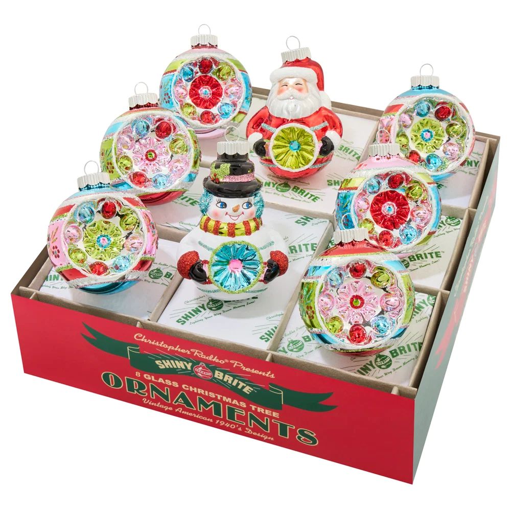 Festive Fete Figures and Reflector Rounds, 8 Count