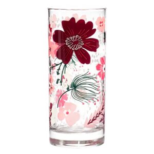 Pink Garden Highball Glass 12.3oz