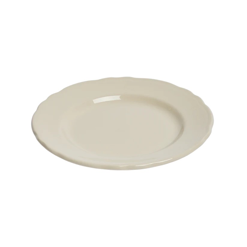 Scalloped Whites App Plate (7.25")