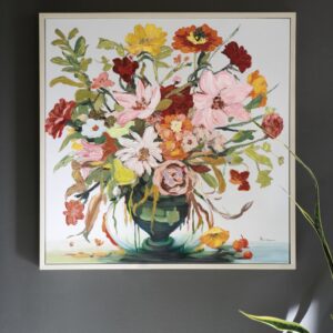 Framed Acrylic Painting - Floral