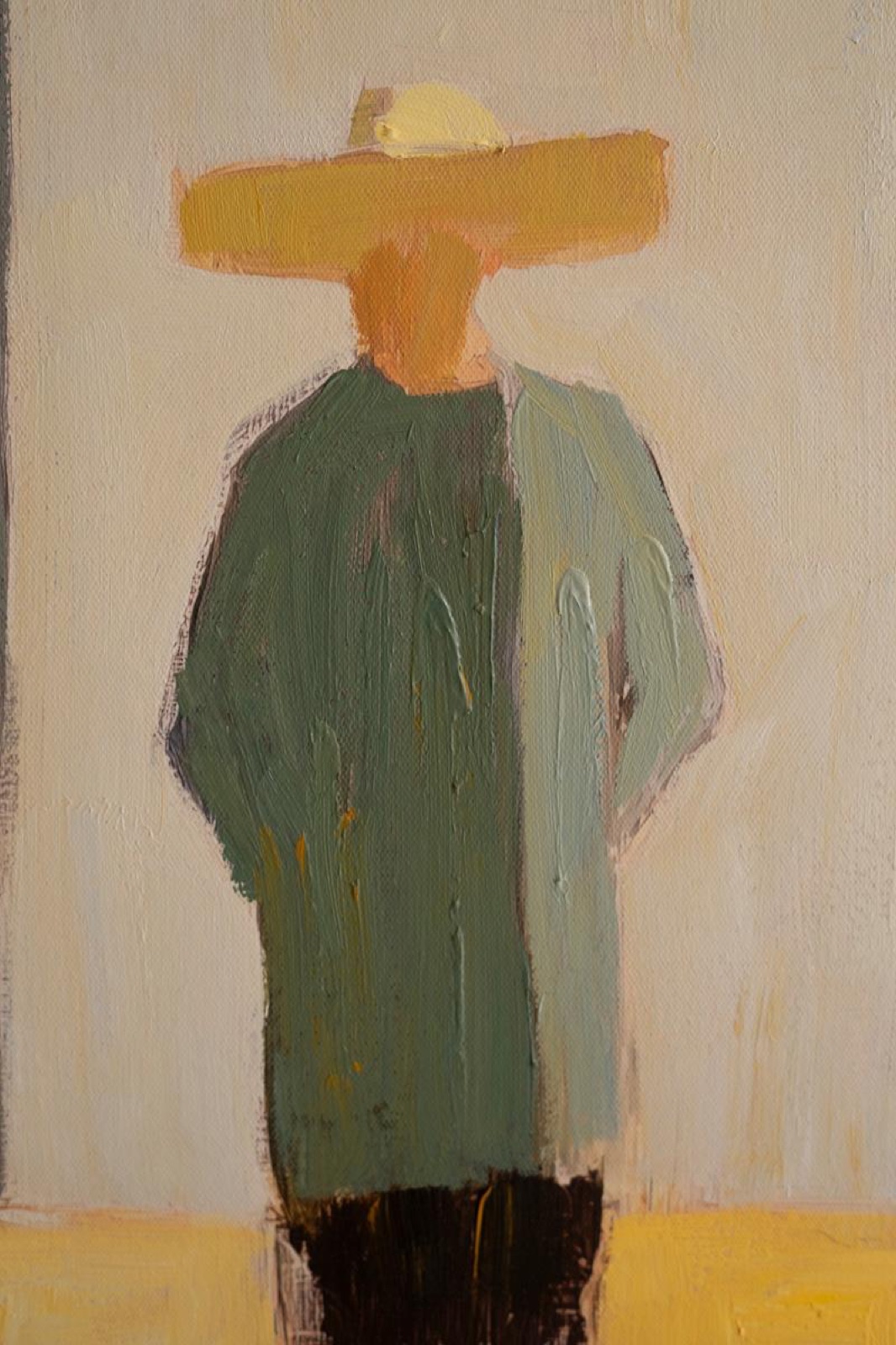 Set of Two Framed Men and Women in Hats Painting