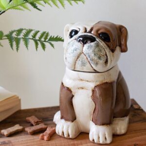 Ceramic Bull Dog Canister