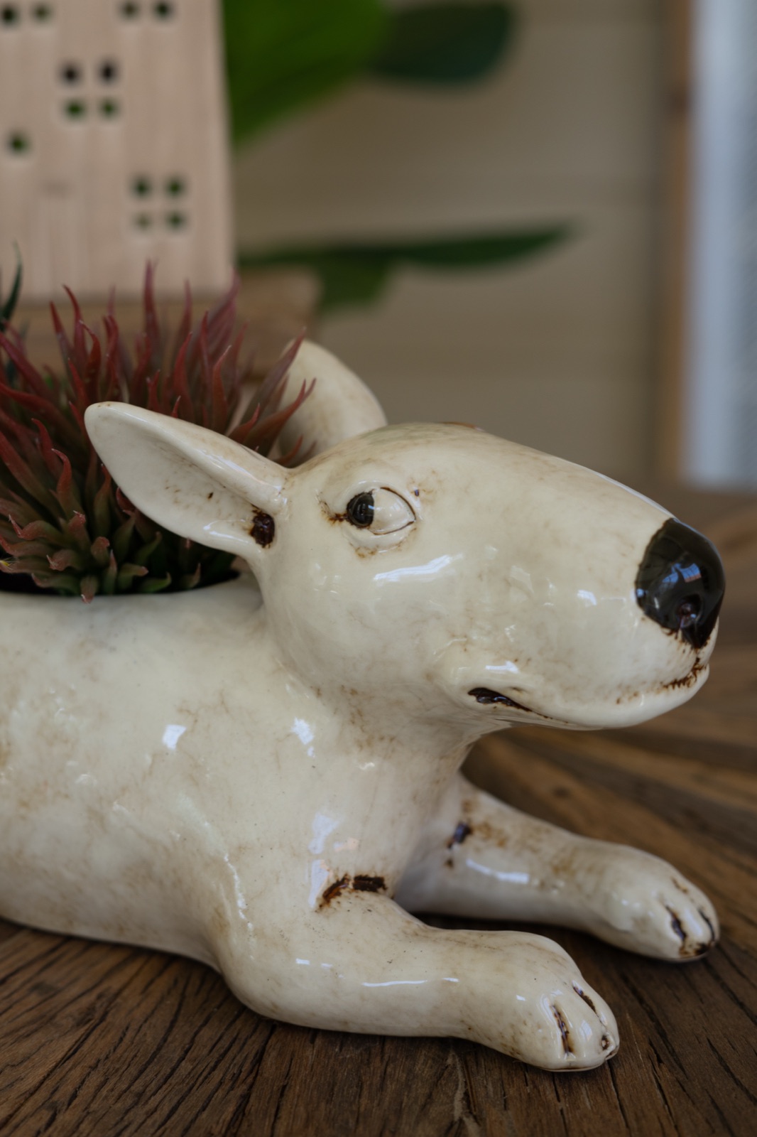 Ceramic Bull Terrier Planter (min 2)