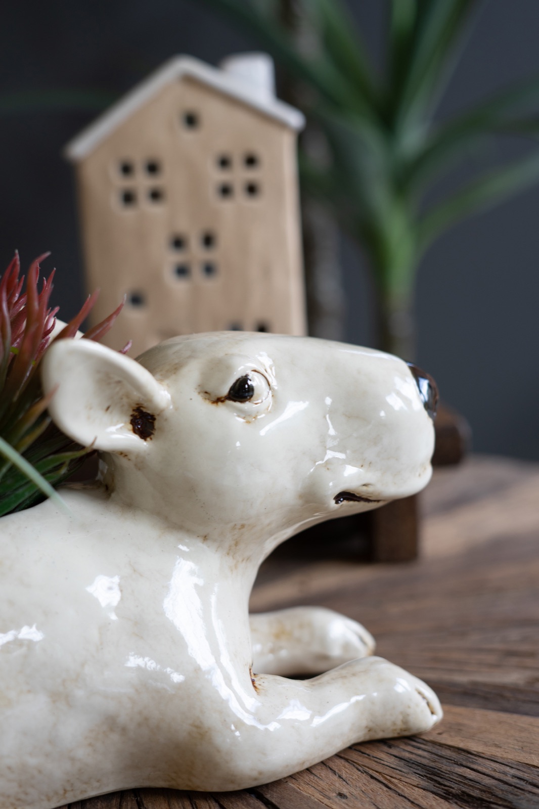 Ceramic Bull Terrier Planter (min 2)