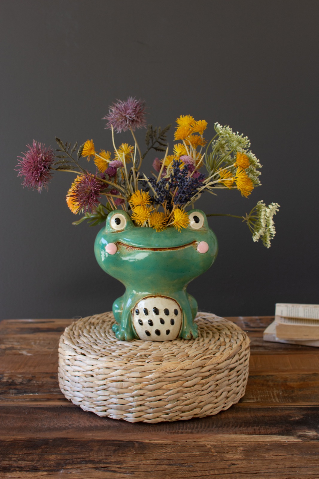 Ceramic Frog Planter (min 2)