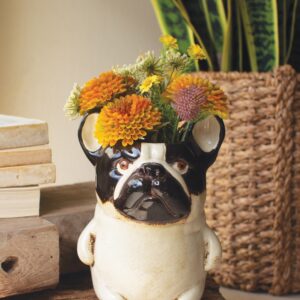 Ceramic French Bulldog Planter