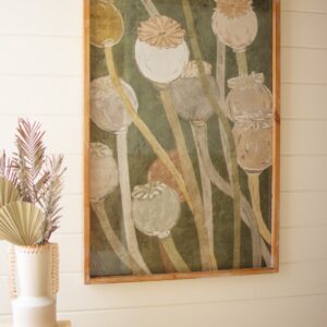 Poppy Print Under Glass
