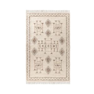 Gazi Ivory/Brown Multi Rug