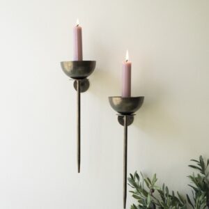 Set of Two Metal Wall Taper Candle Holders (min 2)