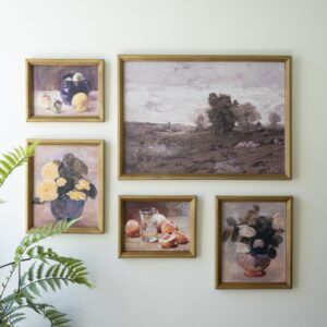 Set of Five Framed Gallery Wall Prints