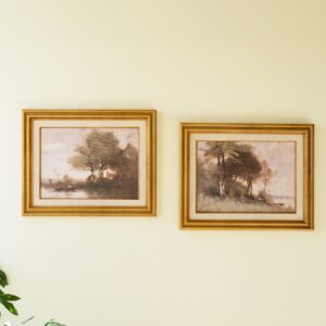 Set of Two Framed Landscape Prints
