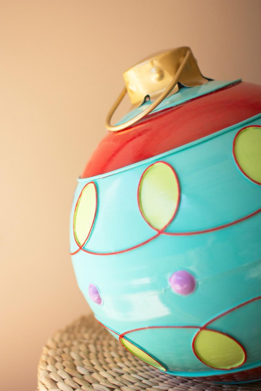 Set/2 Large Colorful Christmas Ball Ornaments