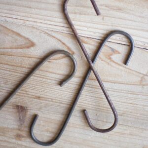 Bag of Twelve S-hooks 9" Long