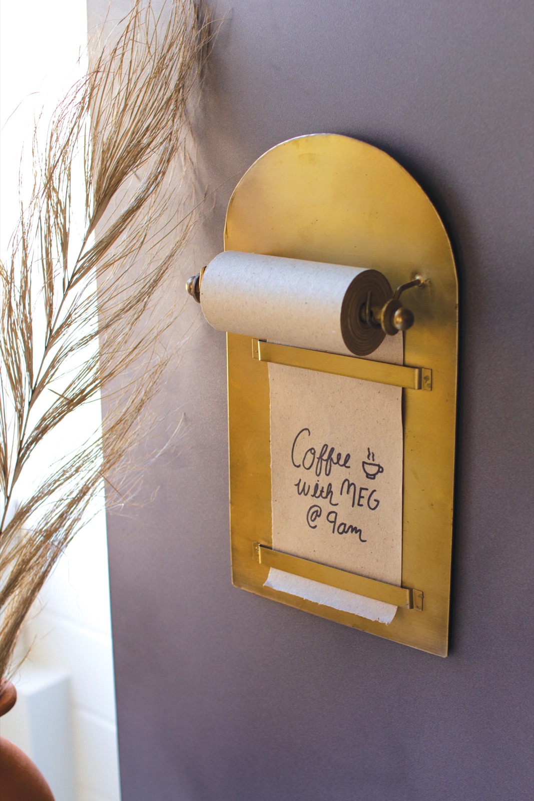 Antique Brass Magnetic Note Roll (min 2)