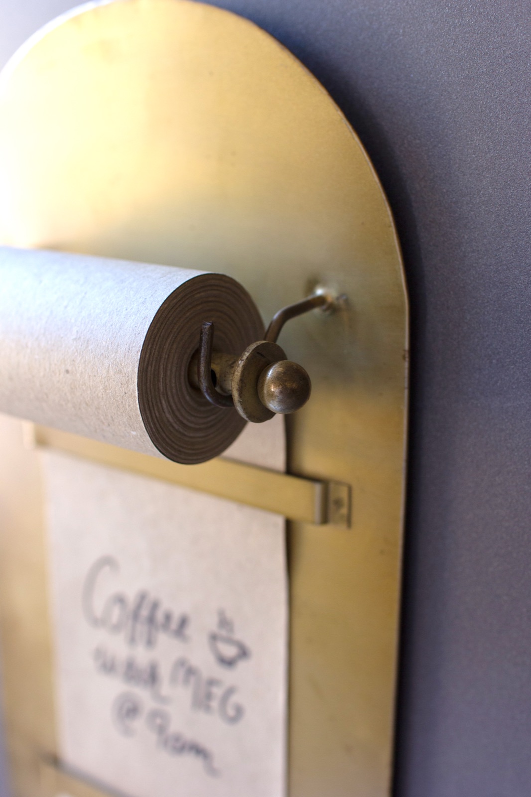 Antique Brass Magnetic Note Roll (min 2)