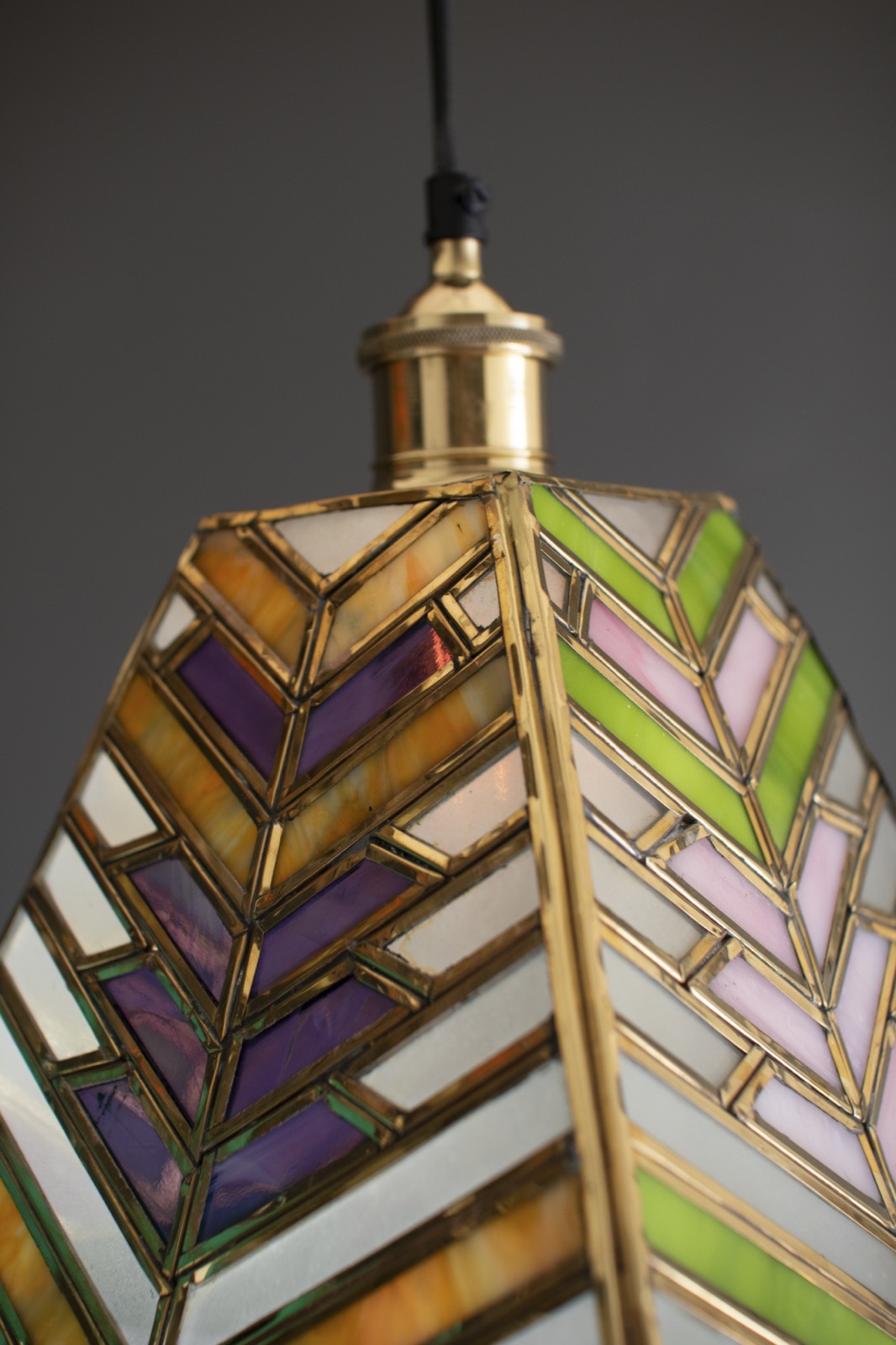 Stained Glass Pendant Lamp #3