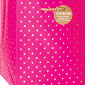 Gold Swiss Dots-Magenta Gift Bag