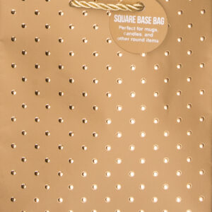Gold Swiss Dots-Gold Gift Bag