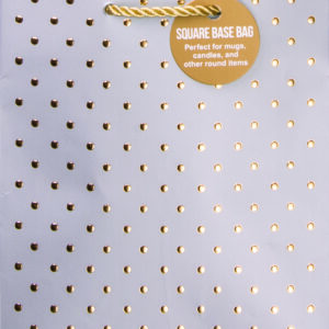 Silver Gold Swiss Dots Gift Bag