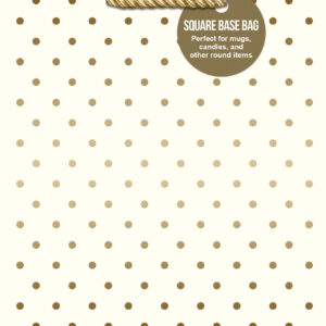 Gold Swiss Dots-Cream Gift Bag