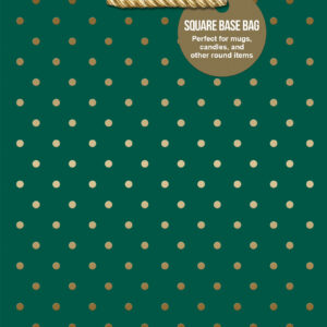 Gold Swiss Dots-Evergreen Gift Bag