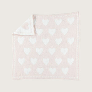 Pink & White Hearts CozyChic Dream Receiving Blanket