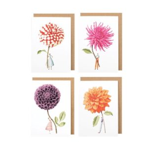 In Bloom Dahlias Notecard Boxed Set