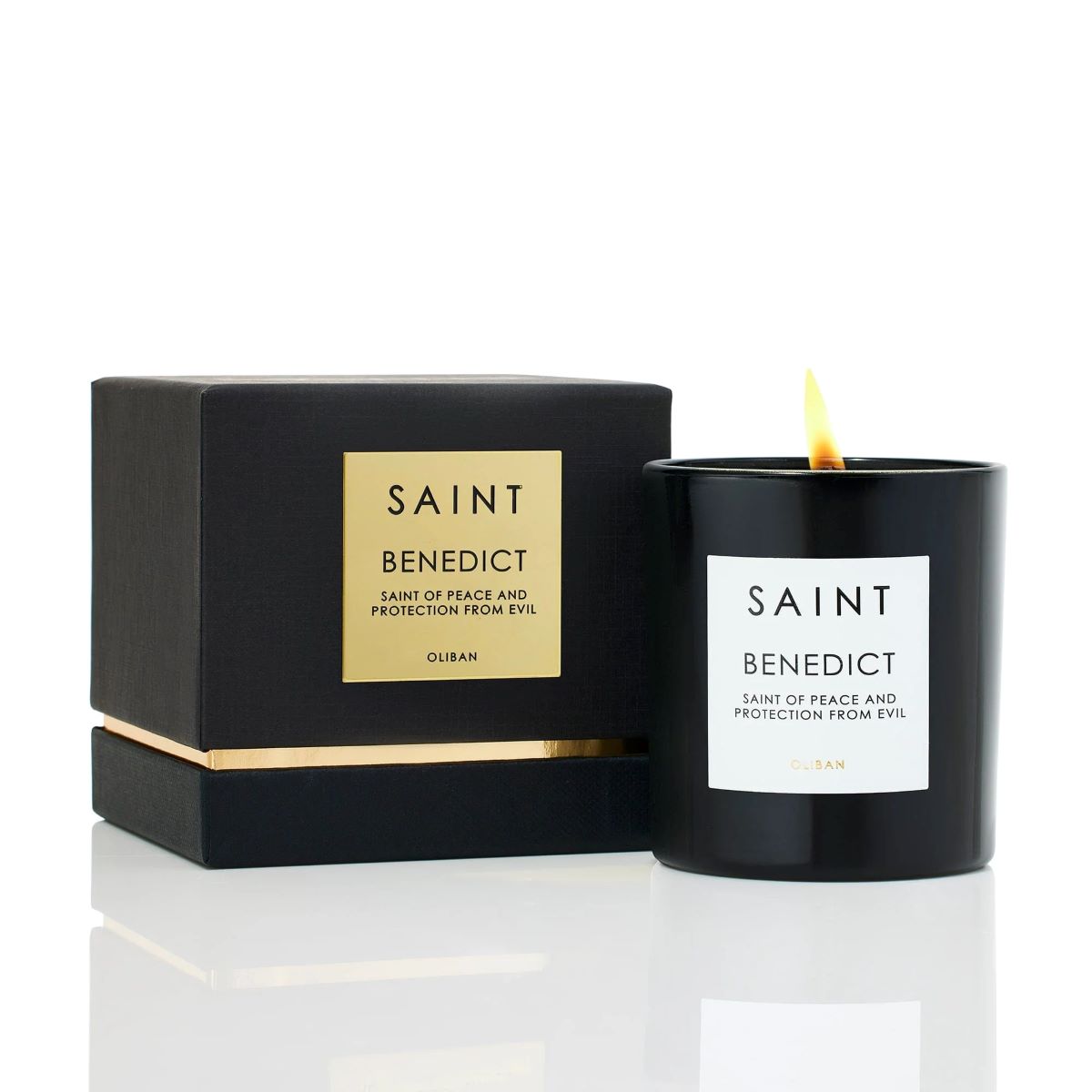 SAINT BENEDICT: Saint of Peace and Protection from Evil Candle