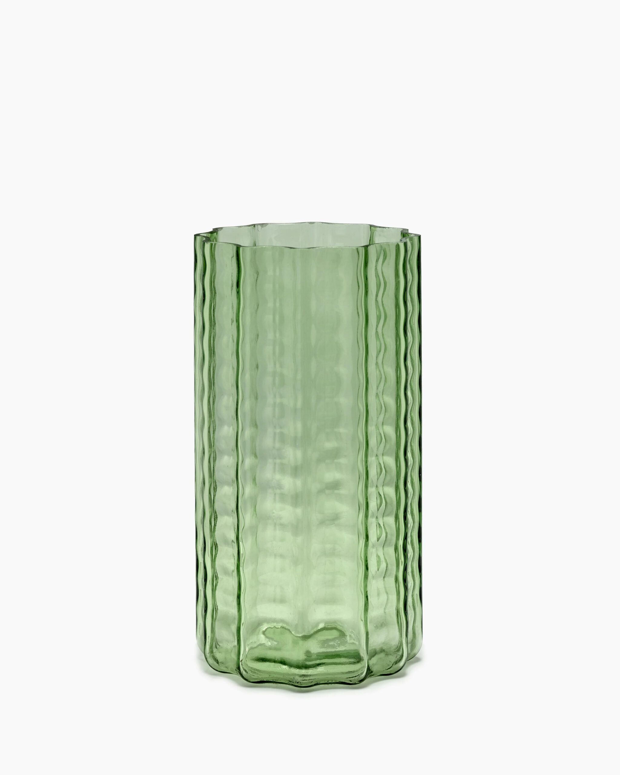 Serax Waves | Vase 02 Green Transparent