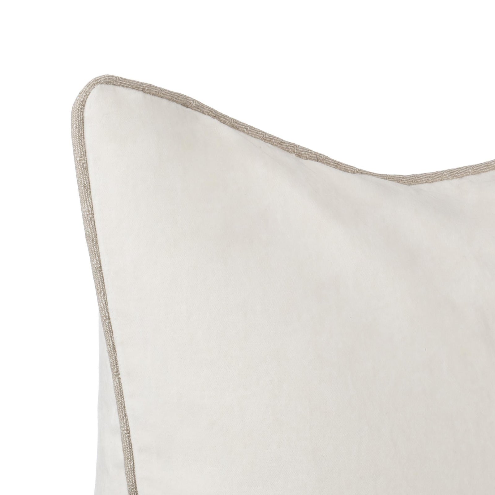 Heirloom Velvet Ivory Pillow - view 4