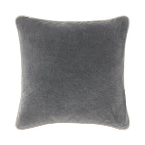 Heirloom Velvet Stone Gray Pillow